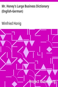 Mr. Honey's Large Business Dictionary (English-German)